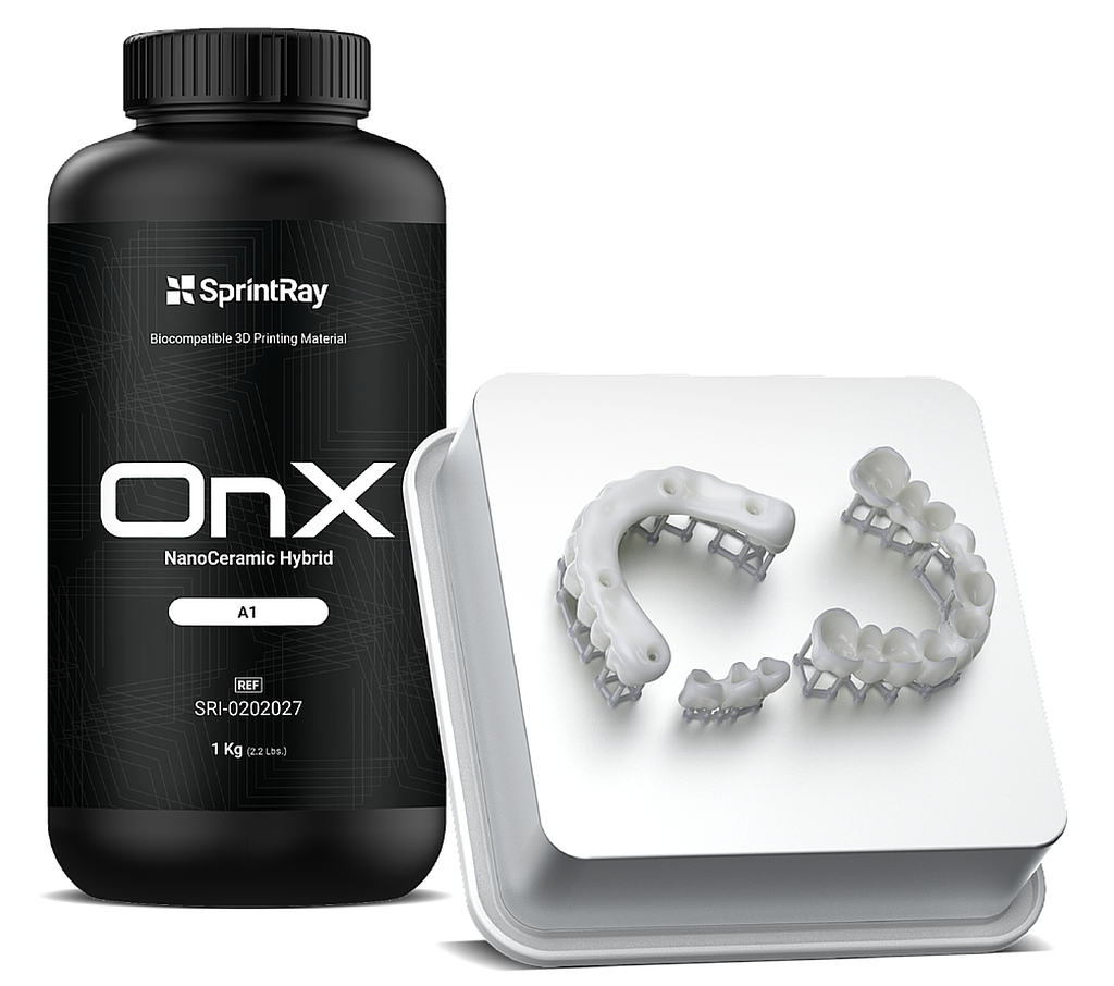 Picture of SprintRay, OnX NanoCeramic Hybrid resin, A1, 1 liter option for SprintRay Pro 55S product (BlueSkyBio.com)